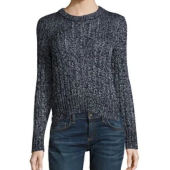 rag & bone Sweaters - Rag & Bone Adira Marled Cable Knit Crewneck Sweater Size XS